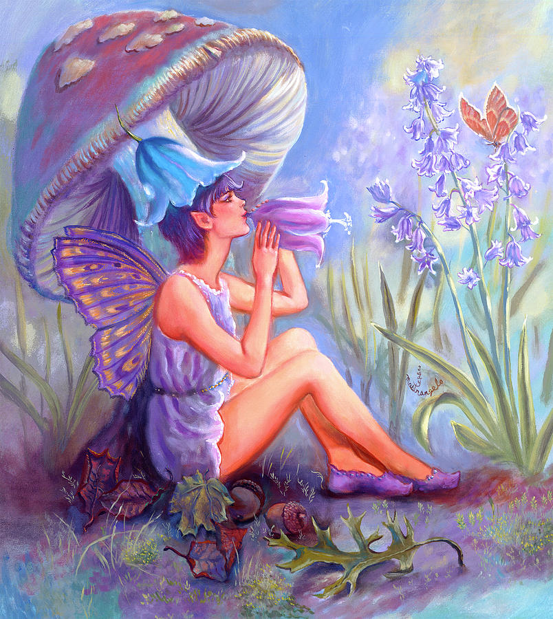 Blue Bell Fairy Painting by Judy Mastrangelo - Pixels