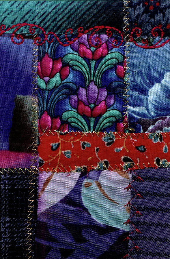 Blue Bells Tapestry - Textile by Linda Mae Olszanski