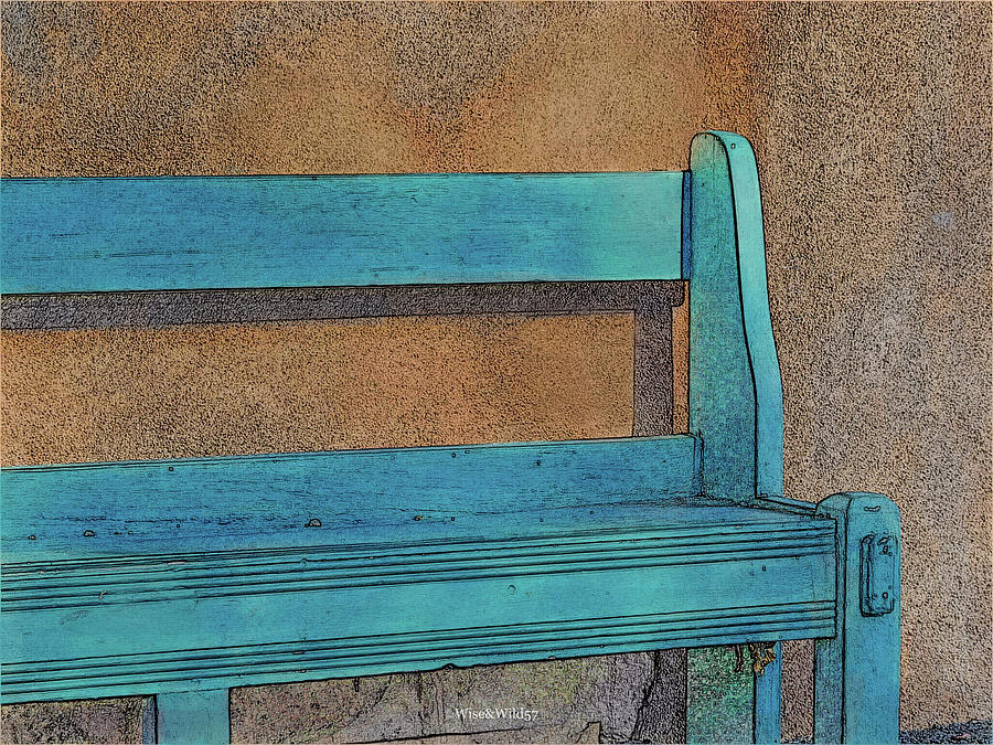 Blue Bench by WiseWild57 Blue Bench by WiseWild57