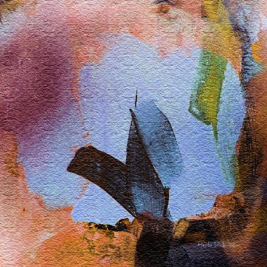 Blue Bird Mixed Media by Herb Dickinson