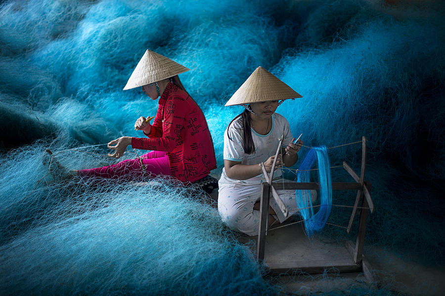 Hat Photograph - Blue by Burak Senbak