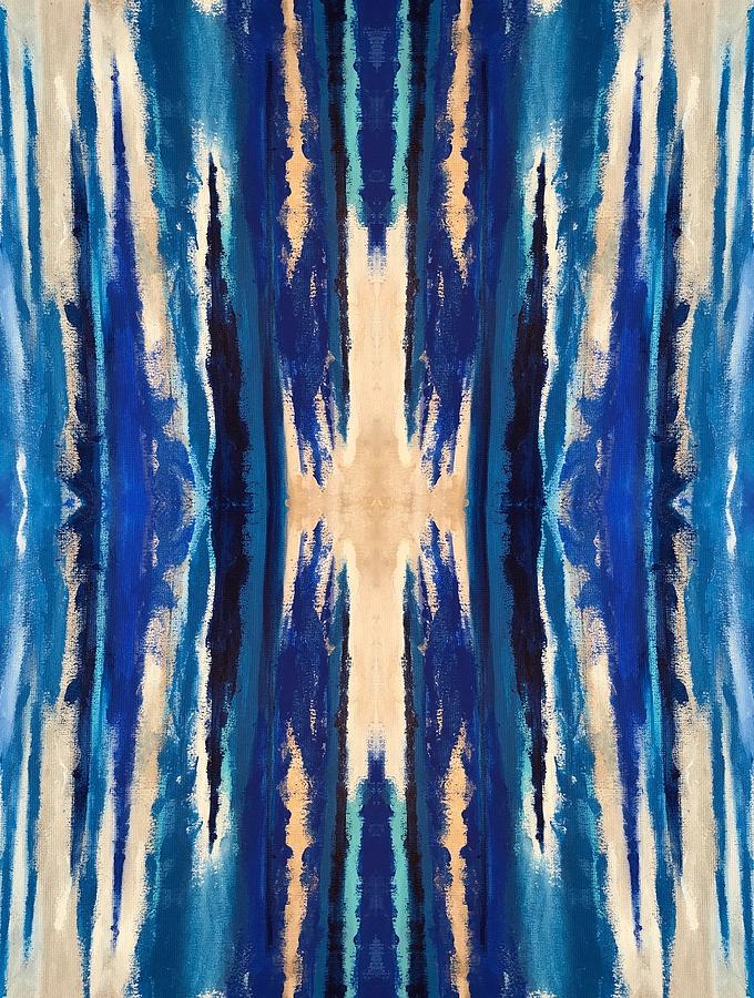 Blue Burst Digital Art by Sarah Warman