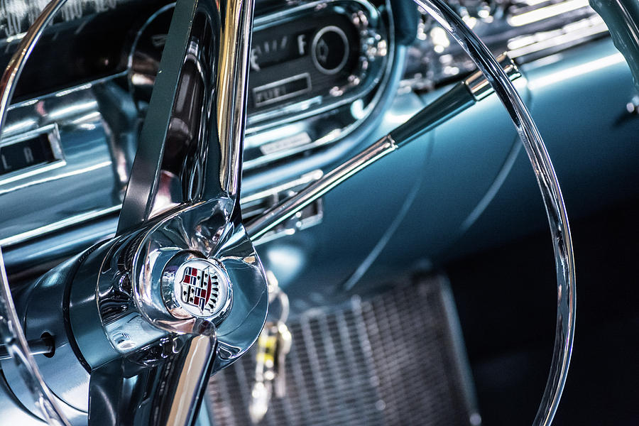 Blue Cadillac Photograph by Stewart Helberg