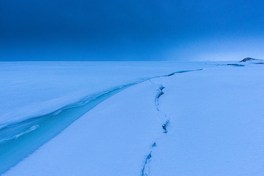 Blue Calm Photograph by Marc Pelissier