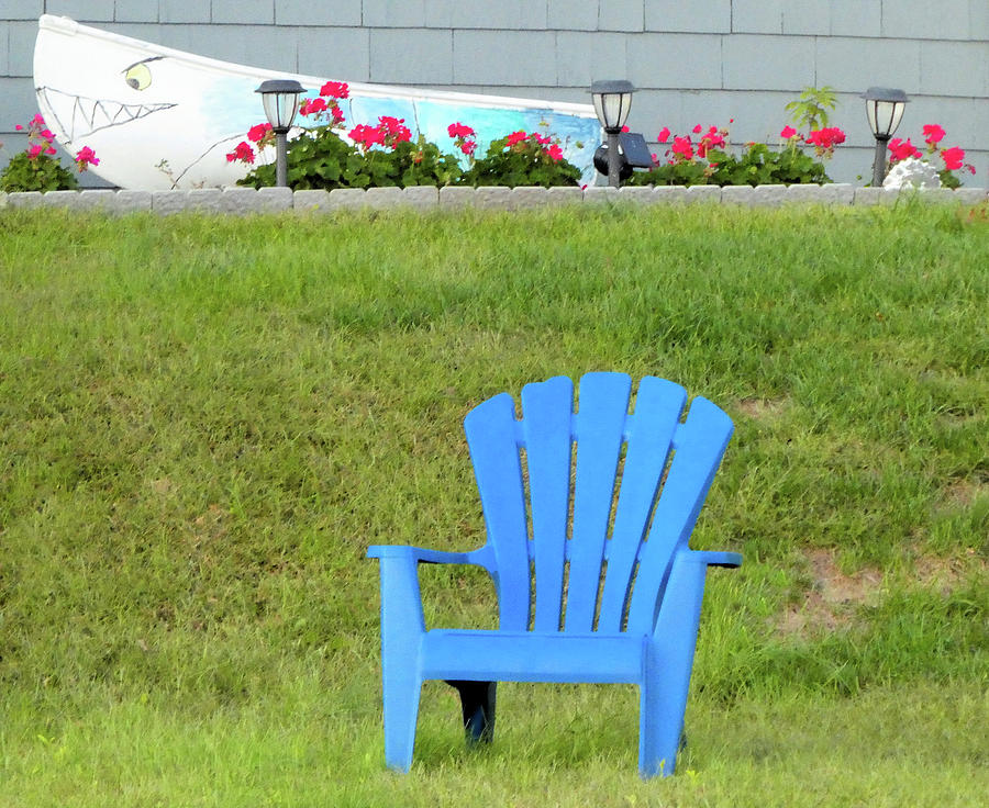 Blue Chair Photograph by Linda Henne