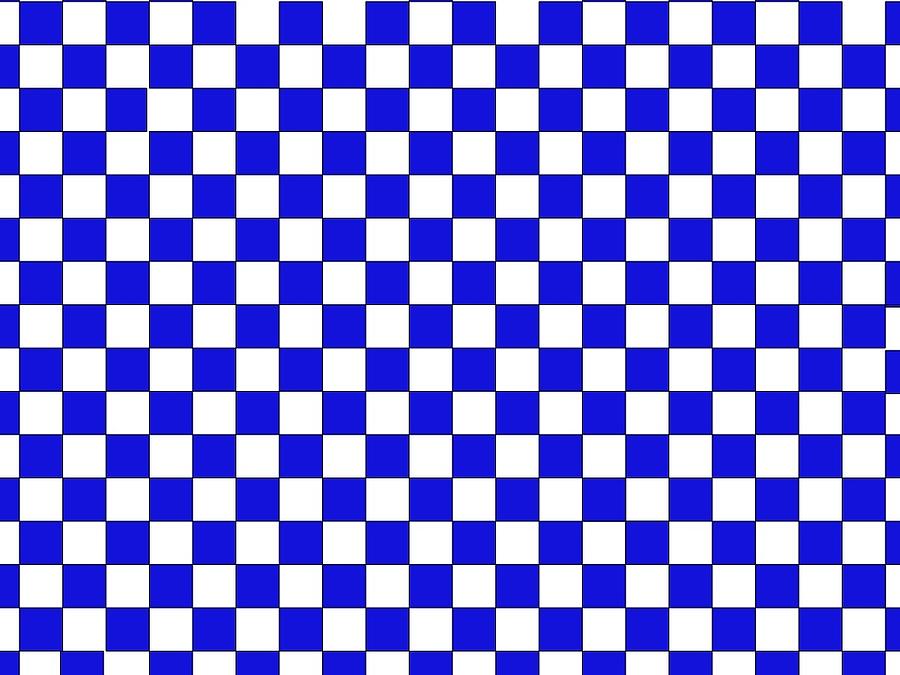 Blue Checkers Digital Art by Andrew Williams Blue Checkers Digital Art by Andrew Williams