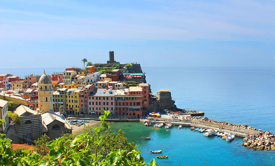 Blue Cinque Terre Photograph