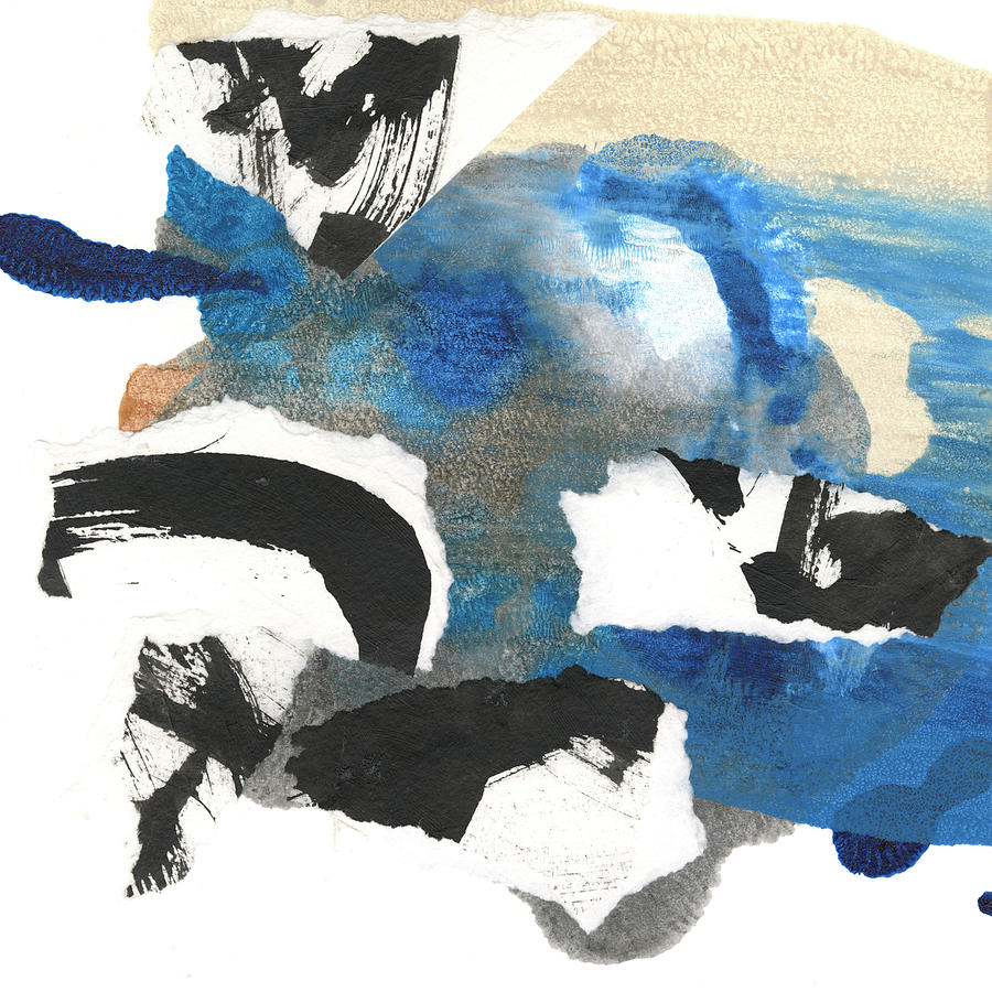 Blue Collage II Painting by Jodi Fuchs - Fine Art America