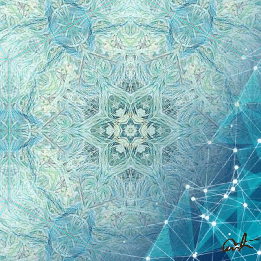 Blue Constellation Digital Art by Cepiatone Fine Art Callie E Austin