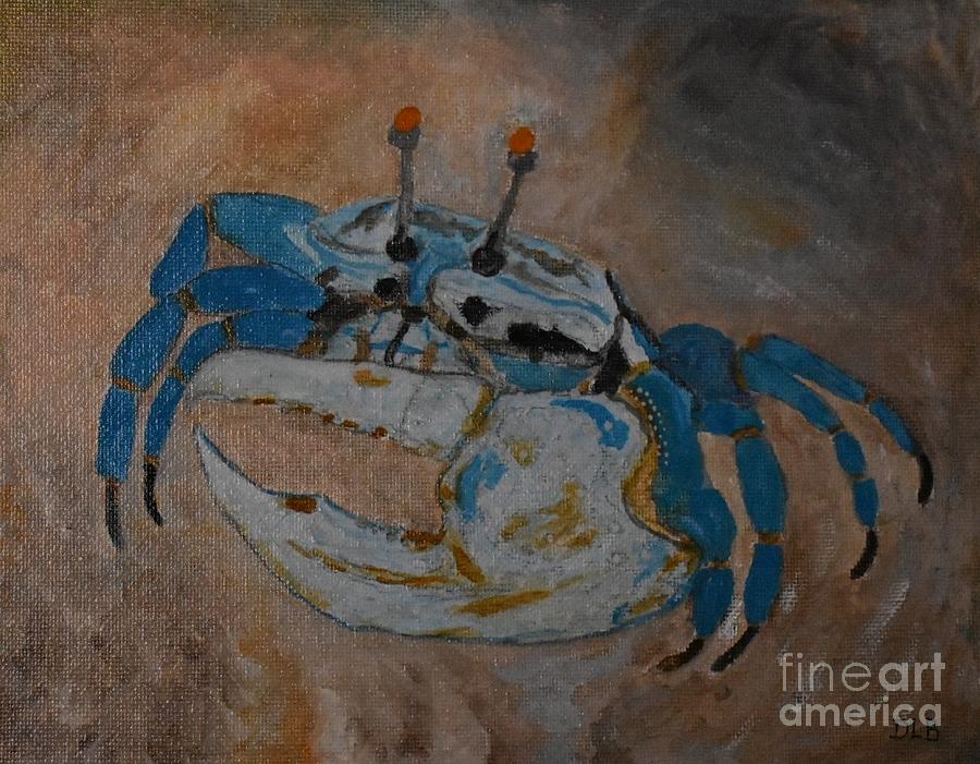 Blue Crab Painting by Dan Baggett - Fine Art America