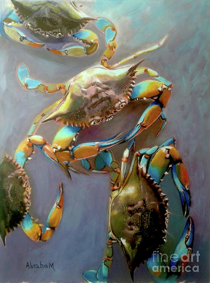 Blue Crabs Painting