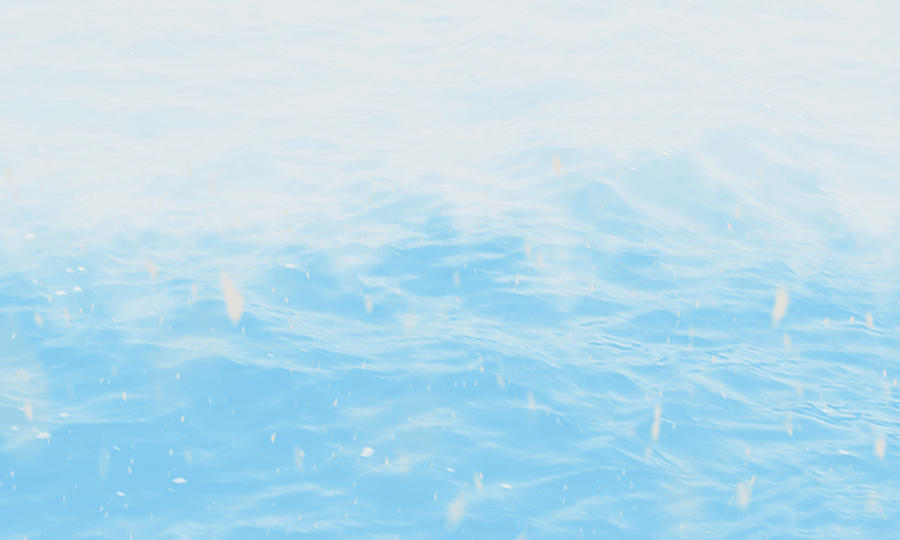 Blue crystal water ripples while the white rain falling Digital Art by ...