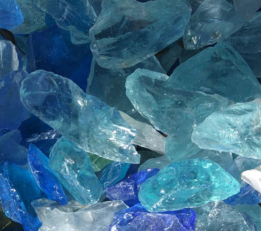 pale blue light blue crystal