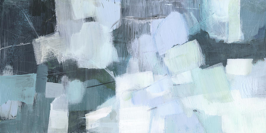 Abstract Painting - Blue Deluge I by Victoria Borges