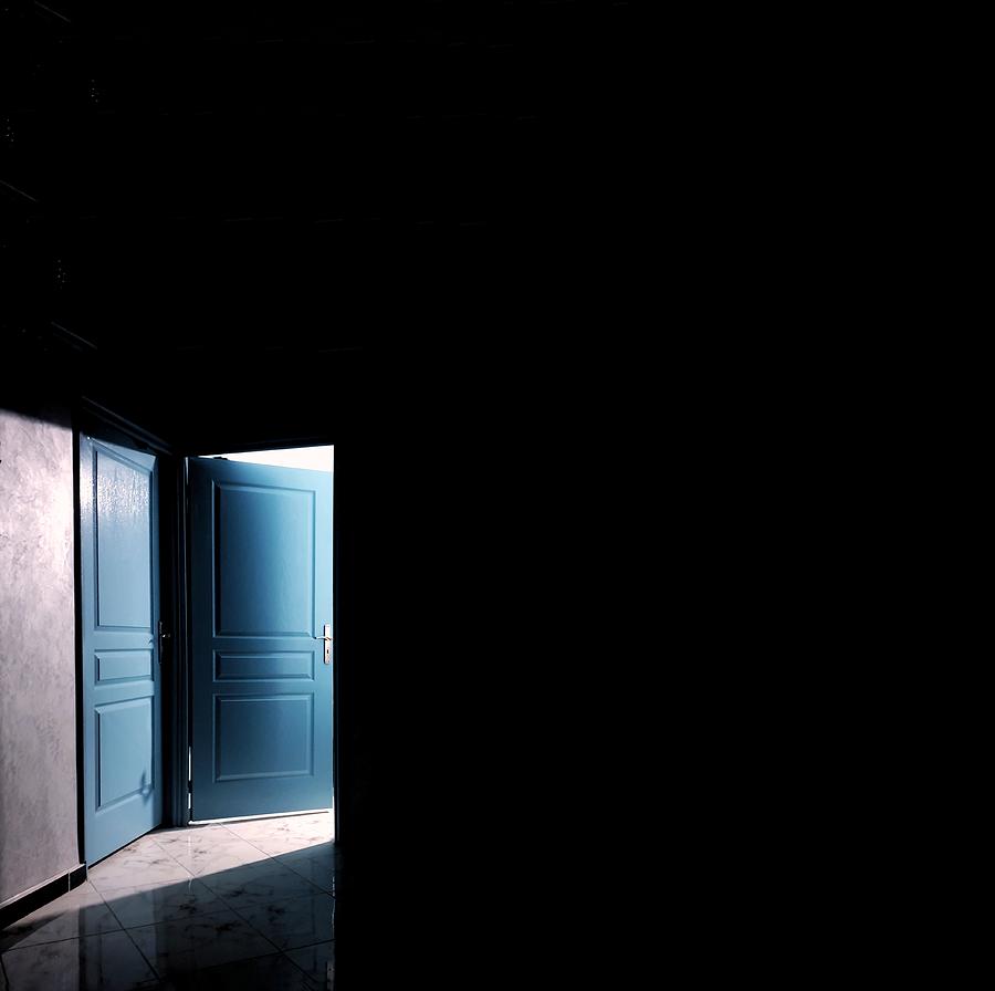 Door Photograph - Blue Door by Ahmad Loukili