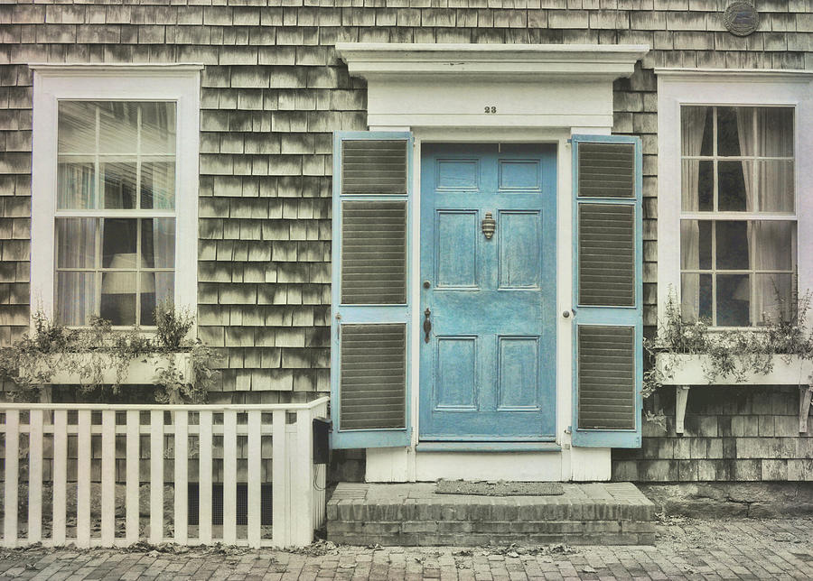 A Photograph - Blue Door by JAMART Photography