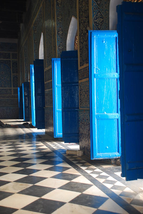 Blue Doors Of Bhitshah Shrine Photograph by Raja Islam