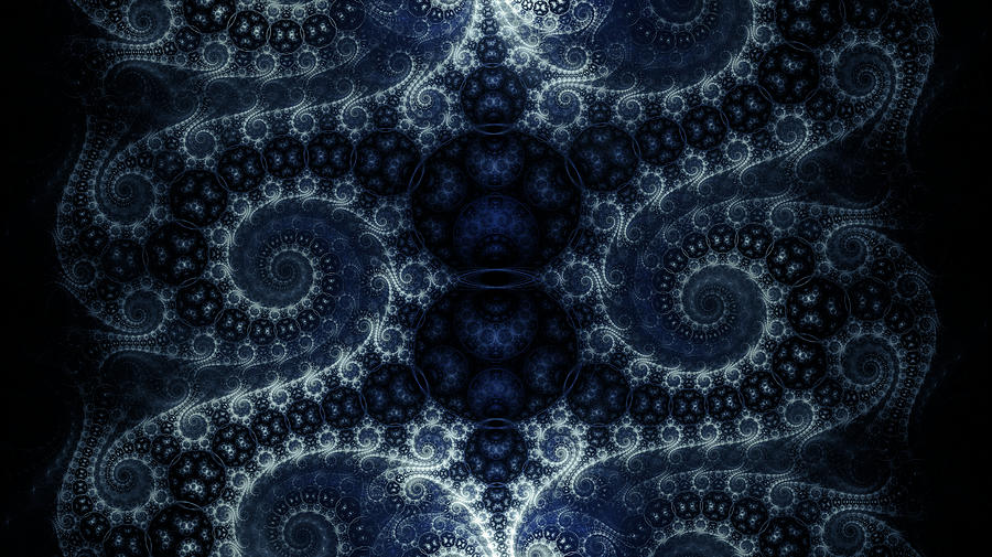 Blue Dressed in Black Digital Art by Jeff Iverson