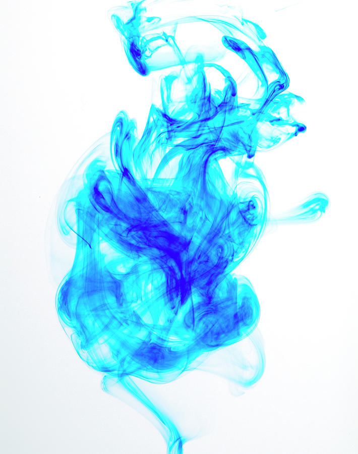 Blue Dye In Water by Digni
