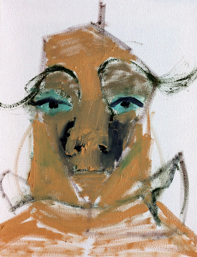 Blue eyed man Painting by Edgeworth Johnstone