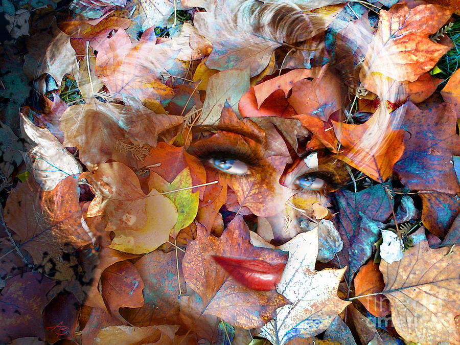 Blue Eyes Autumn Smile Digital Art by Angie Braun