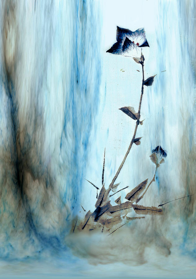 Blue Flower Abstract by Robert G Kernodle Blue Flower Abstract by Robert G Kernodle