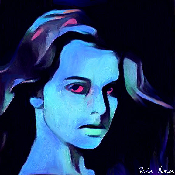 Blue Girl Digital Art by Rein Nomm