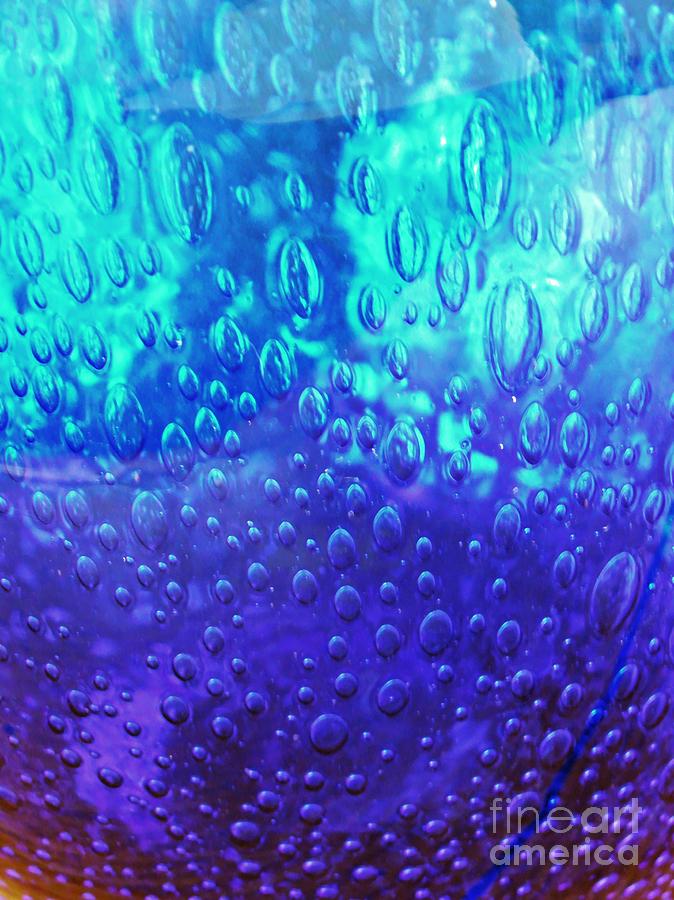 Vase Photograph - Blue Glass by Sarah Loft