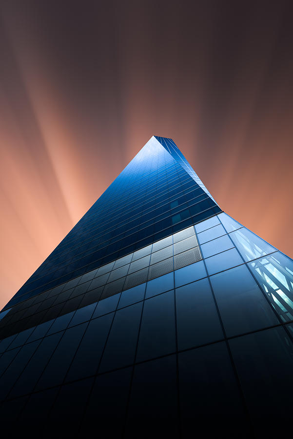 Blue Glass Tower Photograph by Juan Lpez Ruiz