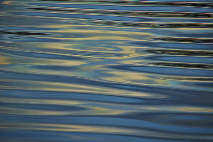 Blue Gray Water Abstract Photograph by Dale Kauzlaric