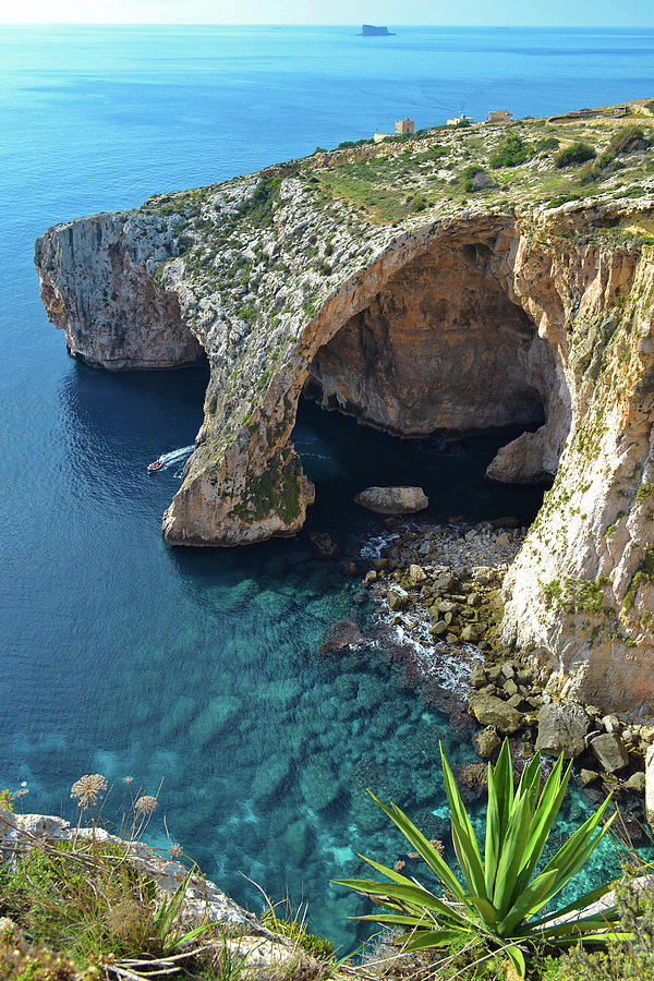 Blue Grotto Photograph by Karl Borg