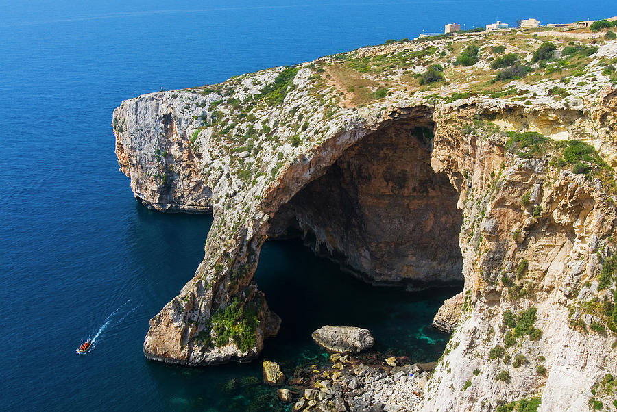 Blue Grotto, Malta Photograph by Nico Tondini