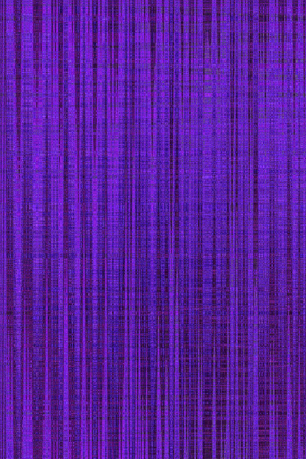 Hedgehog Cactus Shower Curtain Purple Abstract Digital Art by Tom Janca