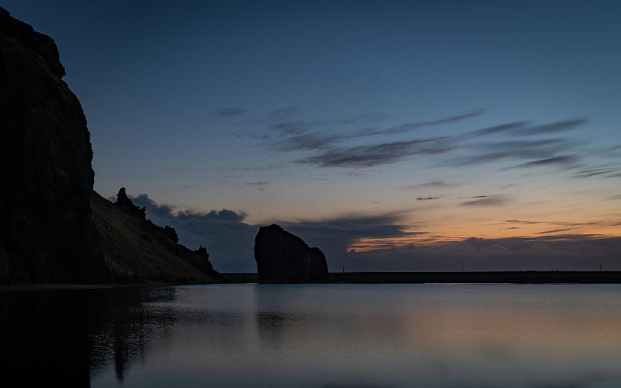 Iceland Photograph - Blue Hour and Rocks by Framing Places Iceland Photograph - Blue Hour and Rocks by Framing Places