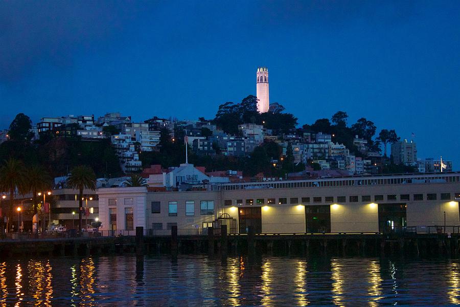 Blue Hour At Coit Tower Photograph by Dan Twomey