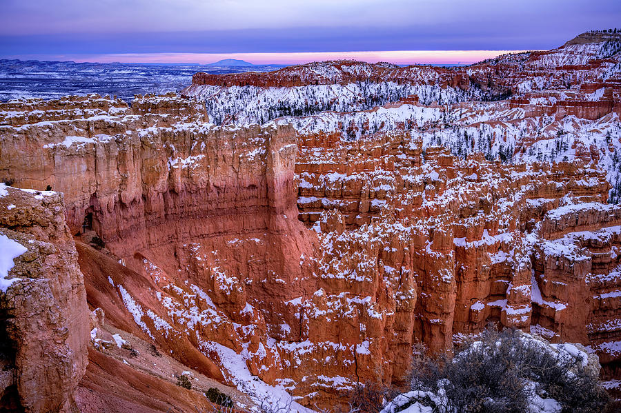 Blue Hour in Bryce Photograph by Renee Sullivan