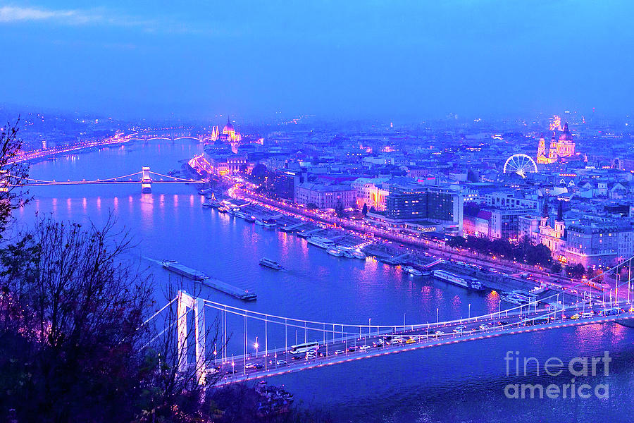 Blue Hour In Budapest Photograph by Diane Macdonald