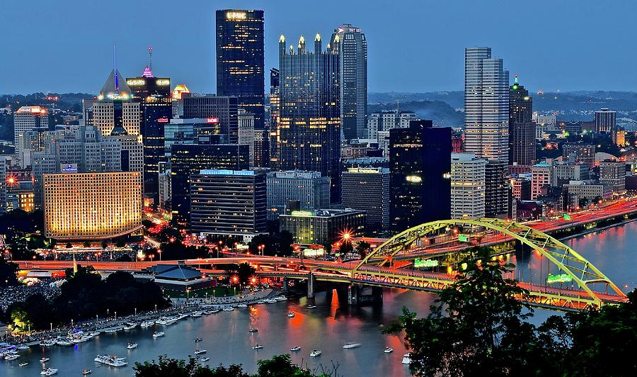 Blue Hour In Pittsburgh Photograph