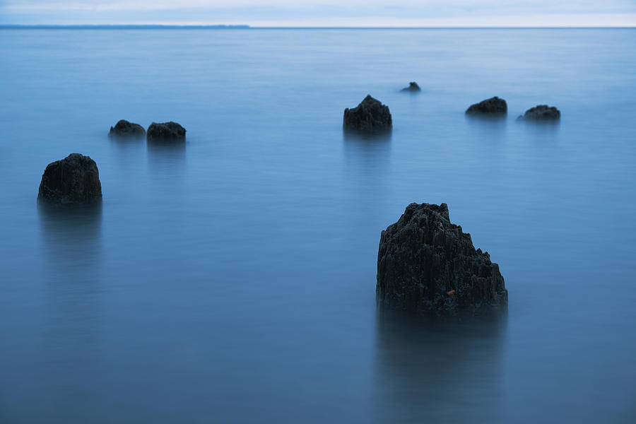 Blue Hour On Lake Superior Photograph by Daniel Sigg Blue Hour On Lake Superior Photograph by Daniel Sigg