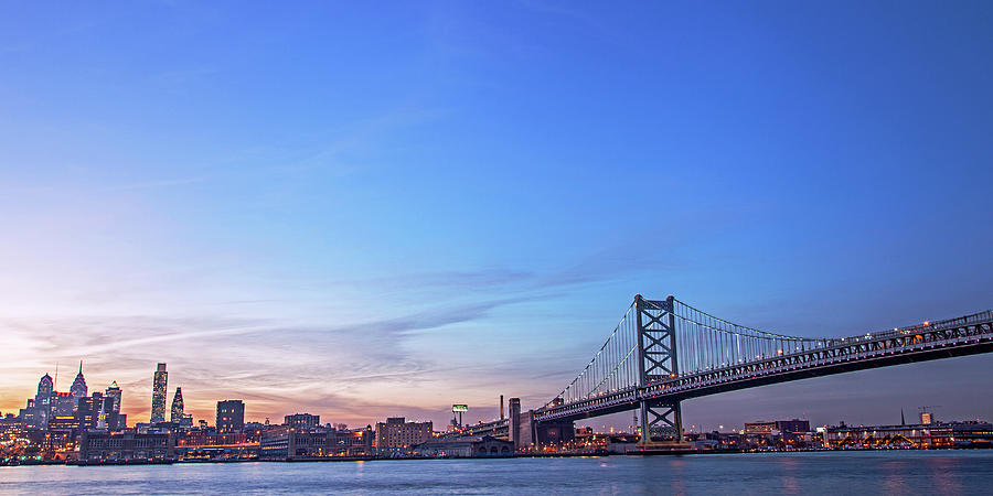 Blue Hour Philly Photograph by Photography By Nick Burwell