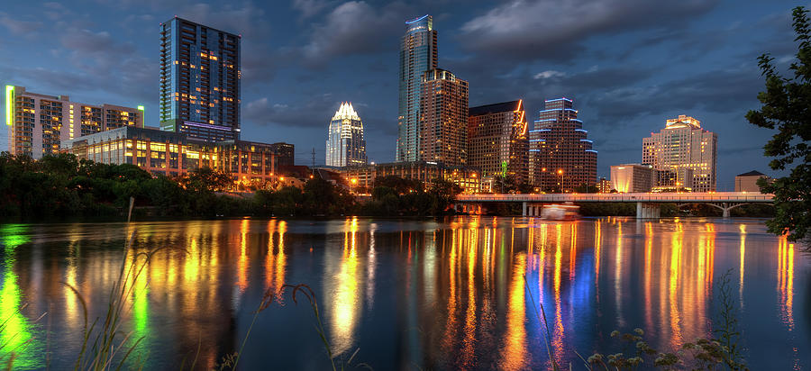 Blue Hour Skyline, Austin Photograph by Dave Wilson