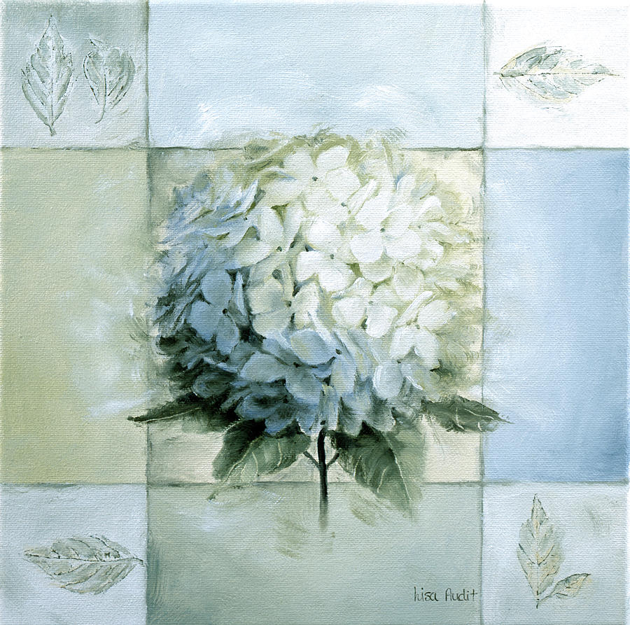 Hydrangea Painting - Blue Hydrangea Study 1 by Lisa Audit