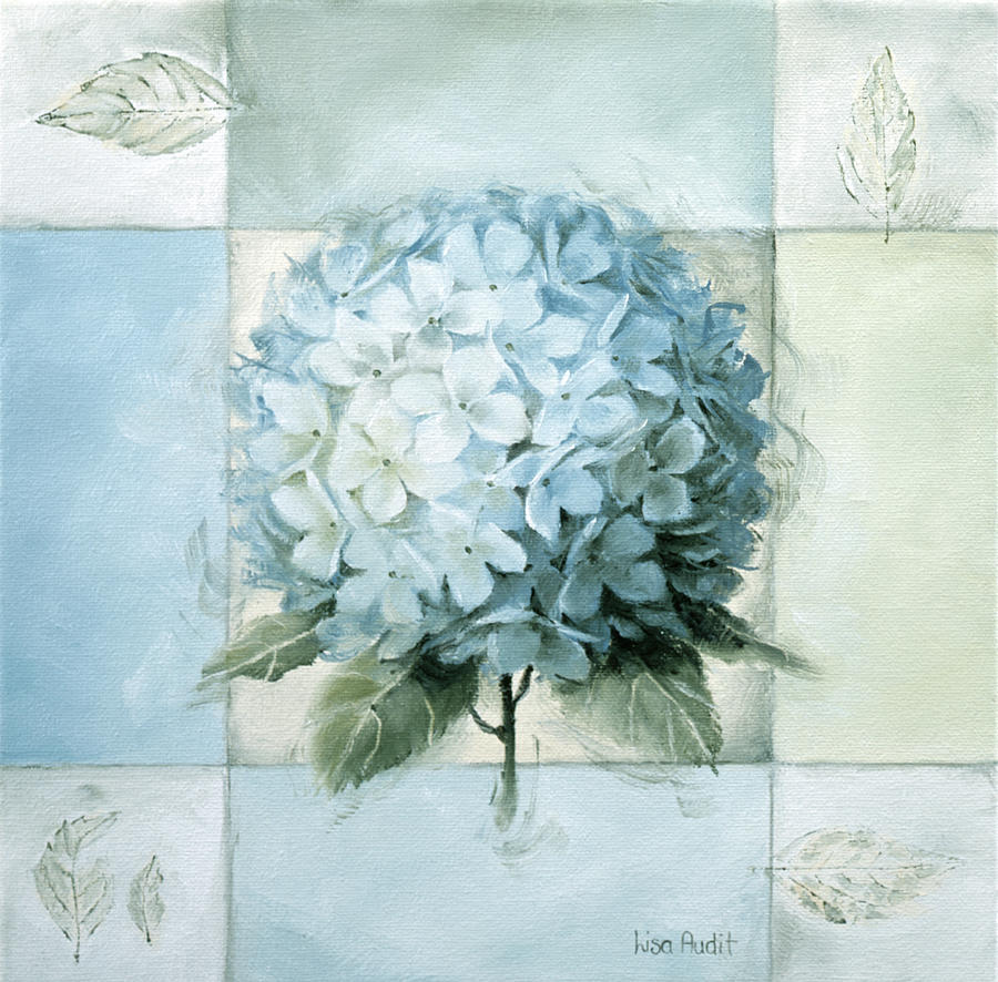 Hydrangea Painting - Blue Hydrangea Study 2 by Lisa Audit