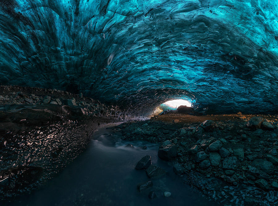 Blue Ice Photograph by Carlos Gonzalez