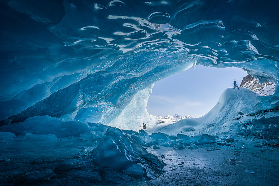 Blue Ice Cave 2 Photograph by Bing Li