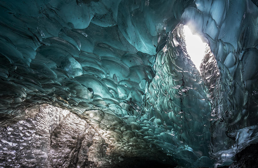 Blue Ice Cave Photograph by Mieke Suharini