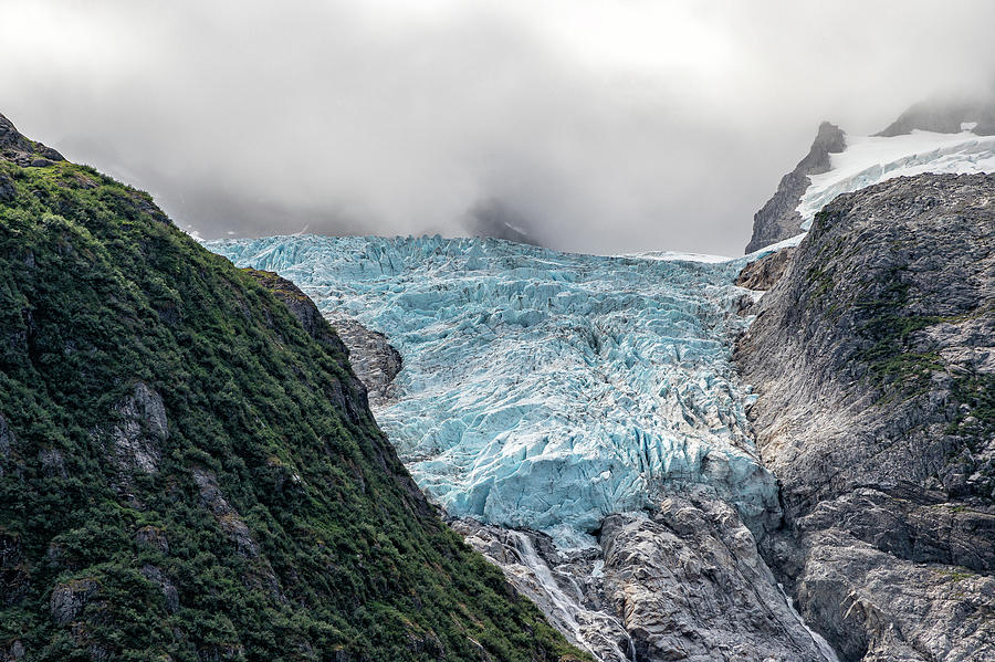 Blue Ice Gray Rocks Photograph by Tony Hake