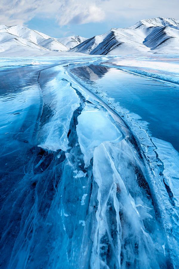 Blue Ice Photograph by Spider