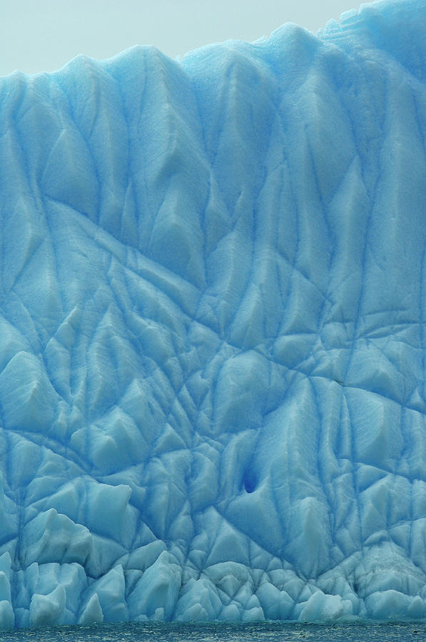 Blue Ice Textures Photograph by Paypal