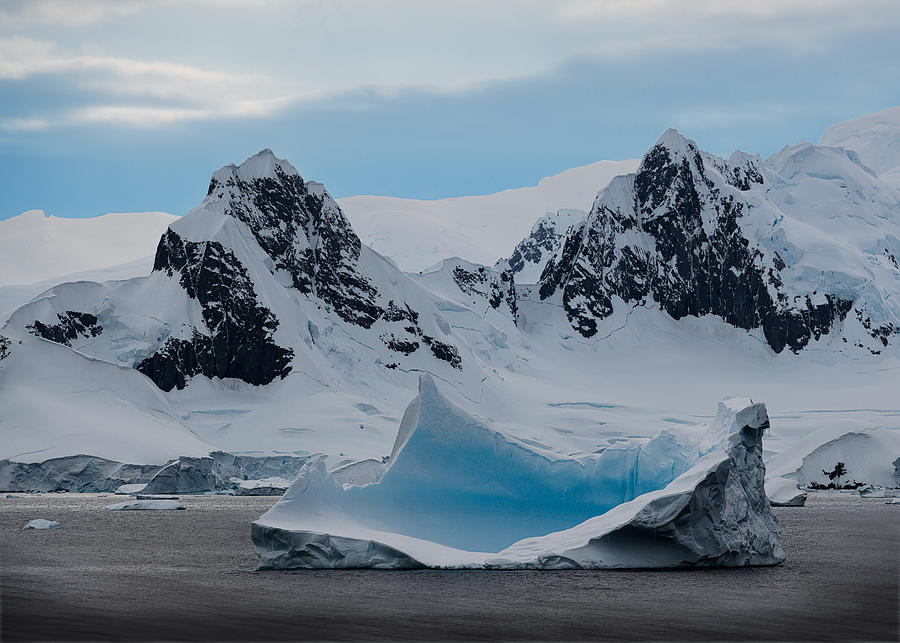 Blue Iceberg Photograph by Chuanxu Ren